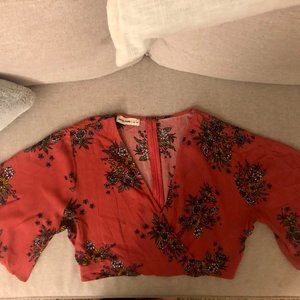 Floral Pattern Crop Top